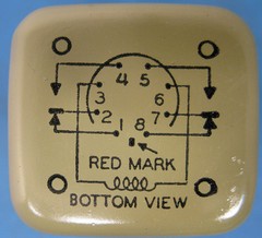 (1) ALLIED CONTROL RELAY PBHX-97 COIL = 110 VAC 380 Ohm, 10A 110 VAC CONT DPDT