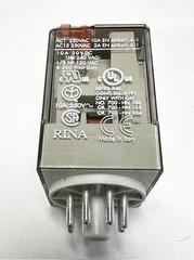 Lot of 6 Allen Bradley 8-Pin Relays, 700-HA32A1-3-4 Ser. D, 120VAC, 2C/O (DPDT)
