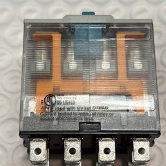 Eaton D7PF4AT1 Power Relay Full Feature, 24VDC 4PDT, New