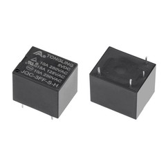 10pcs JQC-3FF-S-H DC 5V Coil SPST 4 Pin PCB Electromagnetic Power Relay
