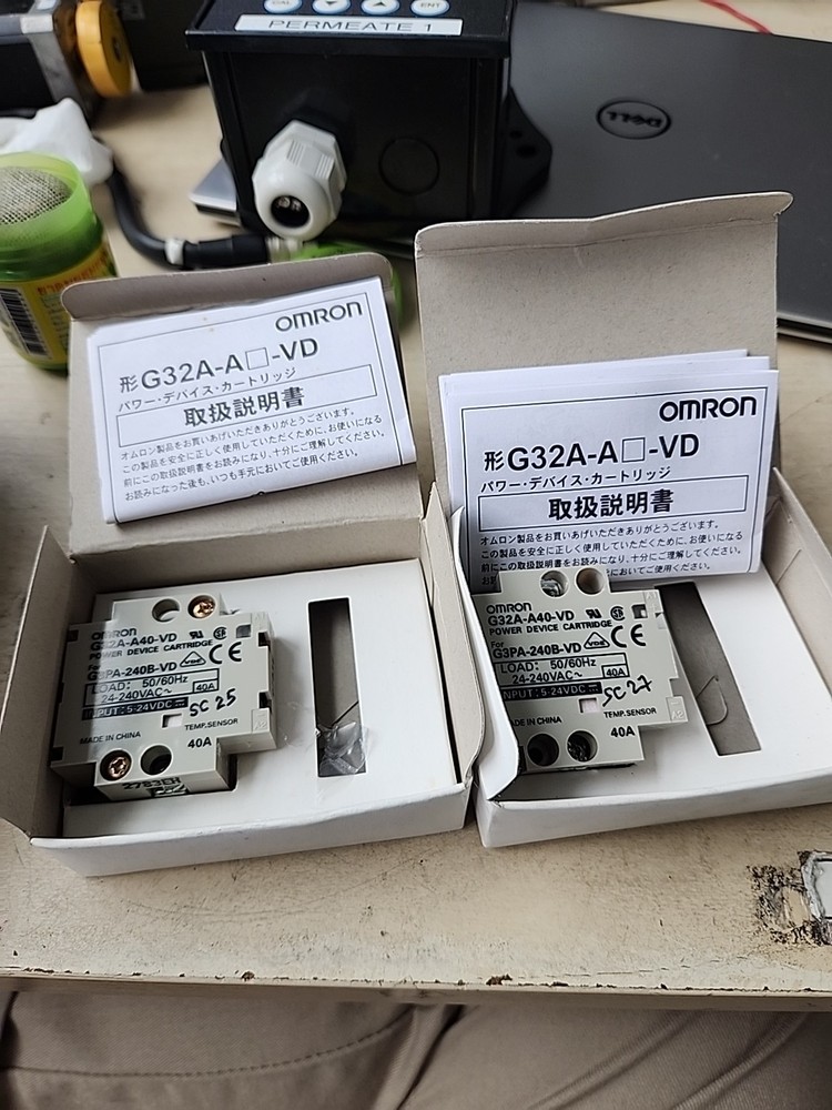 Lot Of 2 New Omron G32A-A40-VD POWER DEVICE CARTRIDGE 40A