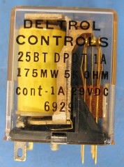 DELTROL RELAY 25BT-DPDT-1A 29V 1AMP * LOT OF 5*