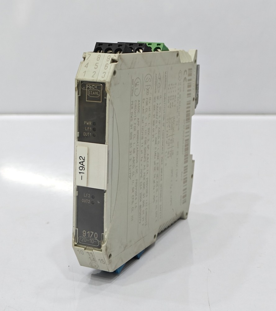 STAHL 9170/20-10-11 SWITCHING REPEATER RELAY 24 VDC