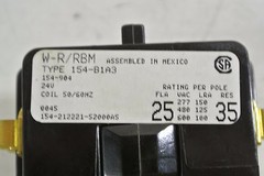 Emerson Heavy Duty Enclosed relay contactor Cat: W-R/RBM