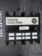 WESTINGHOUSE INDUSTRIAL CONTROL RELAY AR4A 600 VOLT 10 AMP COIL: 120 V