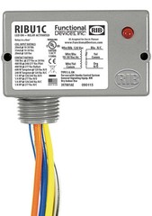 RIBU1C Enclosed Pilot Relay, 10 Amp Spdt with 10-30 Vac/Dc/120 Vac Coil