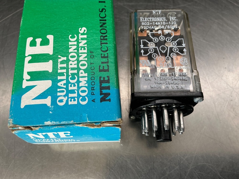 NTE Electronics R02-14A10-120 Relay 10a, 120v