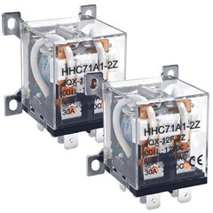 High Power Relay JQX-12F-2Z 8 Pin DC 12V 30A DPDT 2NO+2NC Pack of 2