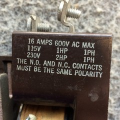 Cutler Hammer 9575H2525A Type AA Relay 16A 110/120V Coil 1NO 1NC 9575H2525-66