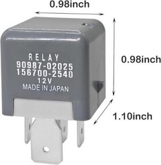 2PCS Automotive Relay 12V 80A 4-Pins Power Relay, Compatible with Vehicles – Rep