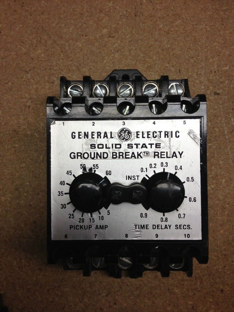 TGSR06Z GE Ground Fault Relay 120VAC/DC