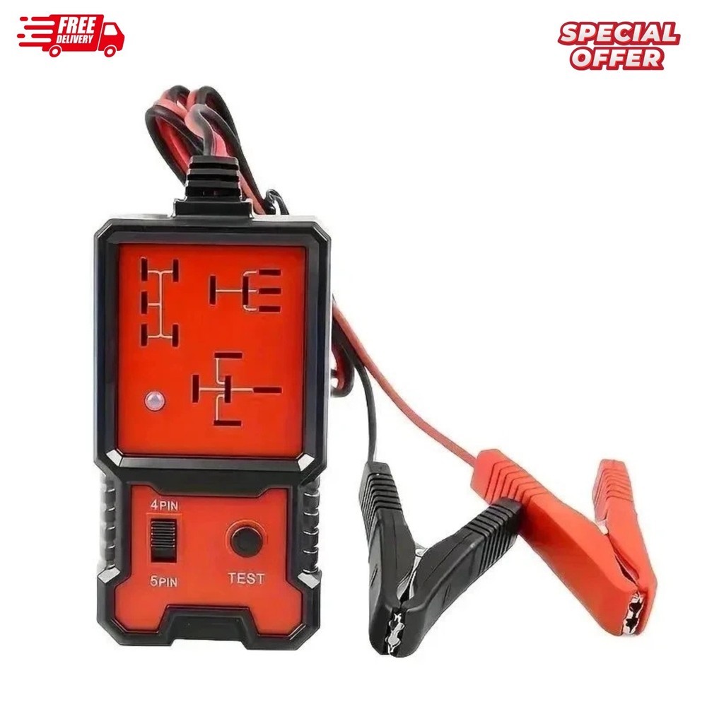 Newly-Arrived Handheld 12V Auto Relay Tester: 4 & 5 Pin Diagnostic Tool from USA