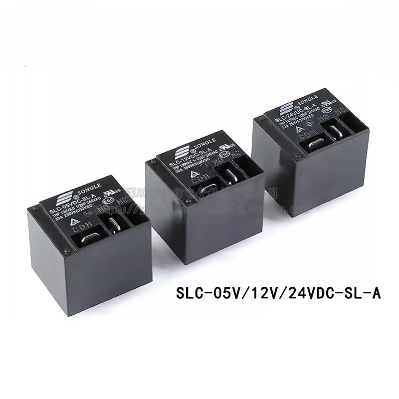Mini Power Relays SLC-05V 12V 24VDC-SL-A 4-Pin Normally Open 30A T91 Relays PCB