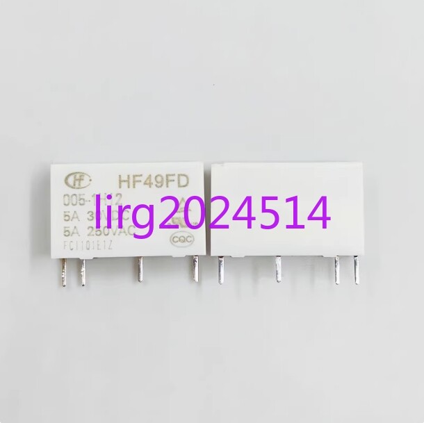 4pcs new HF49FD 005-1H12 5A 5V 4-pin