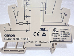 Omron G2RV-SL700 12VDC DC Slim Relay Interface Module G2RV-1-S DIN Rail *NEW*