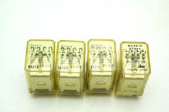 Lot Of 4 IDEC RY4S-U General Purpose Relay 24VDC 5A 4PDT Used