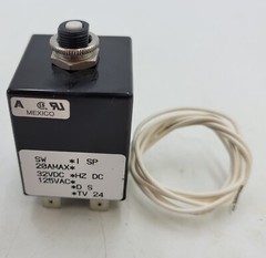Airpax Snapak PR29-27567-1 Relay Panel Mount 2 Pole 4-Pin 20 Amp 125VAC 32VDC