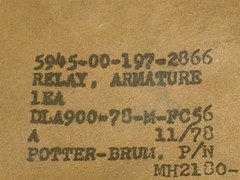 Tyco Potter & Brumfield AMF Mil-Spec 28VDC Relay MH-2180