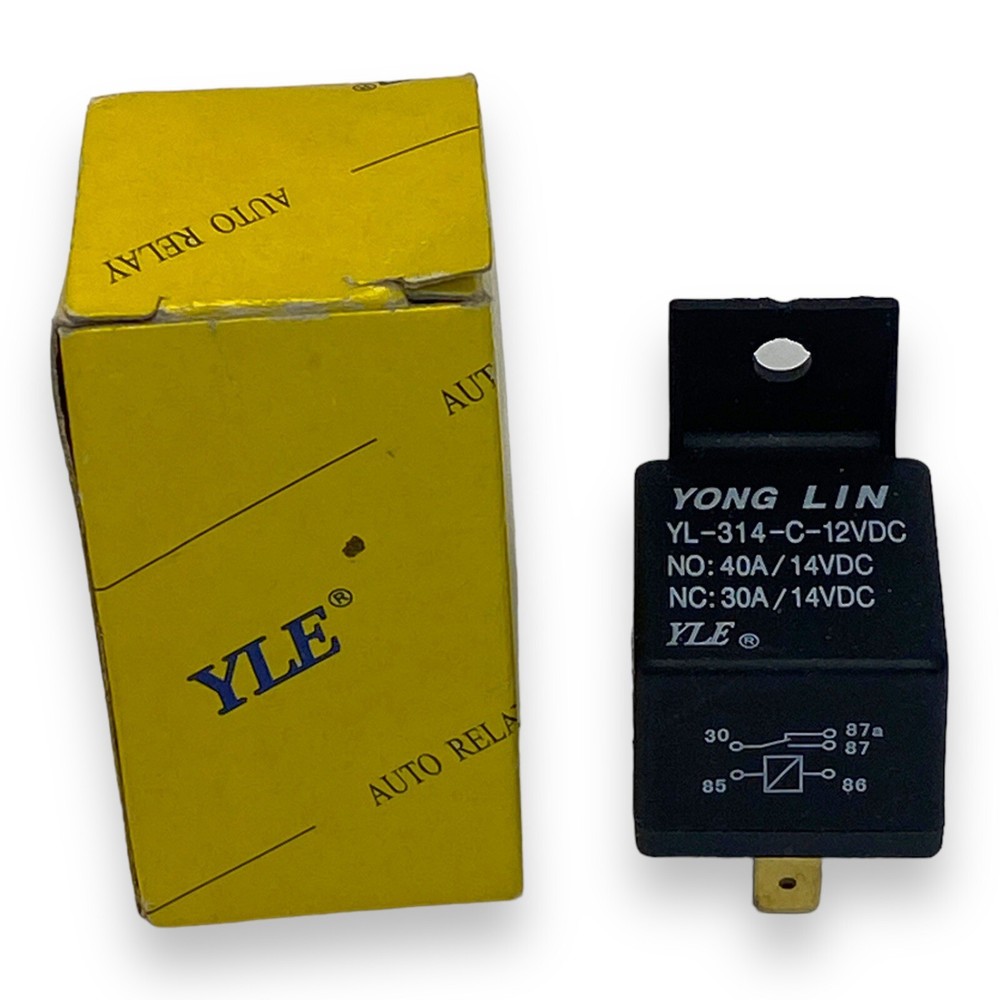 YLE Yong Lin Automotive Relay YL-314-C-12VDC – New Old Stock – 5 Pin