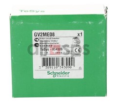 SCHNEIDER ELECTRIC MOTOR CIRCUIT BREAKER, GV2ME08 (NS)