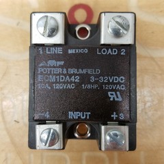 Potter & Brumfield EOM1DA42 Solid State Relay, 3-32VDC, 10A, 120VAC, 1/8HP – NEW