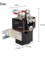 Golf Cart 48V Solenoid for Club Car DS & Precedent 2000-Up, with Resistor