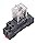 /DC 12V Electromagnetic Power Coil Relay 10A 8 Pins 2DPT 2NO 2NC with Indicator