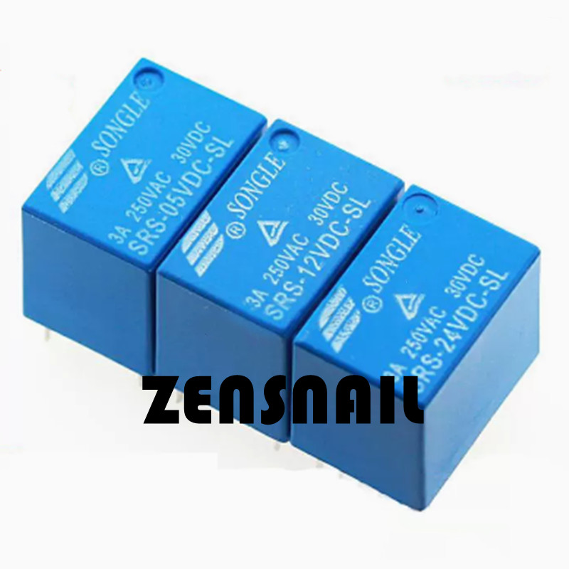 10PCS SRS-12VDC-SH Relay 12VDC 3A 6PINS NEW