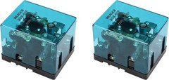 Electronmagnetic Voltage Relay 2Pcs JQX-62F 2Z DC 12V 120A DPDT 35mm Rail Mount