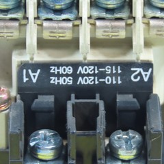 Mitsubishi SR-N4 Power Contactor Relay 120V Coil W/ UN-AX4 Aux Block