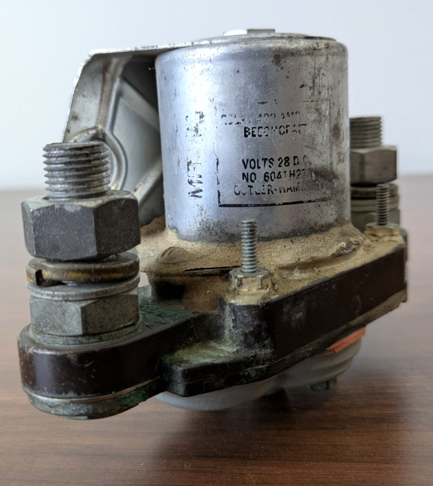 ☑️ PART Cutler Hammer 6041H278 Relay 28 Volts DC Model No6041 Beechcraft/Textron