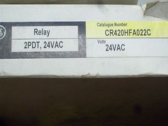 LOT OF 3 CR420HFA022C 25 Amp 28 VDC GE RELAY