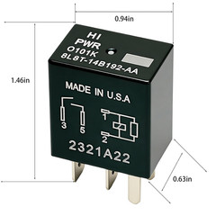 2Pcs 8L8T-14B192-AA 12VDC 30A Automotive Relay，Fan Relay