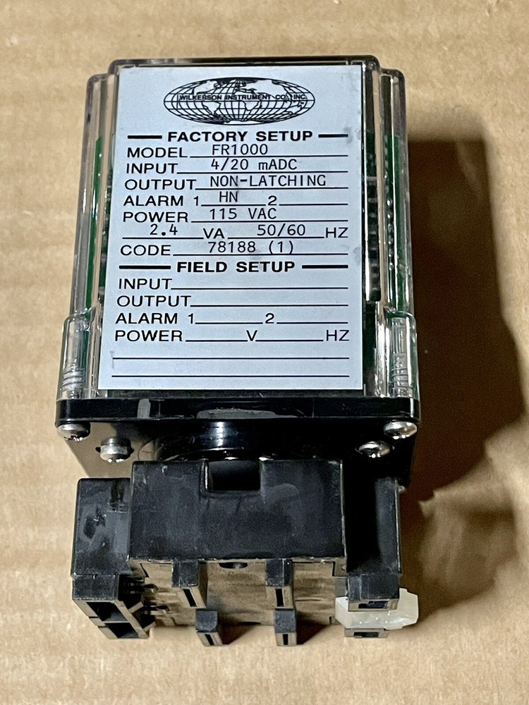 NEW Wilkerson Mighty Module FR1000 Relay w/base – Rated 115VAC, 2.4VA, 50/60HZ