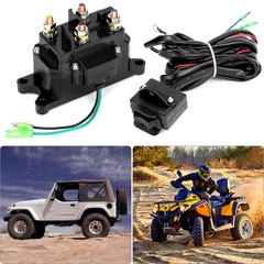 12V 250A Winch Solenoid Relay Contactor for ATV/UTV, 2000-5000 lbs, Rocker Switc