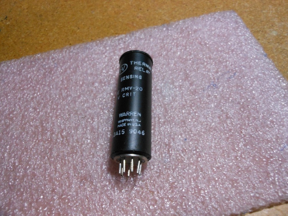 WARREN / RADIO DETECTION RELAY 28V PART # RMV-20 NSN: 5945-00-341-4223