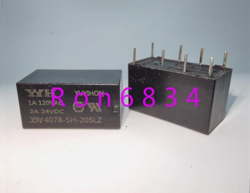 6pcs used 4078-SH-205LZ 8-pin relay