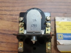 SQUARE D AC CONTROL RELAY 8501CO-4 DPST 2NC Open Type 120V Coil (TA37MS)