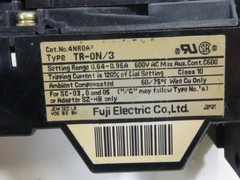 FUJI ELECTRIC Overload Relay TR-ON/3 4NROAF Used #64380