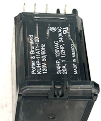 Potter & Brumfield KUHP-11AT1-120 120V 50/60Hz 3/4HP 120VAC 20A,1 1/2HP, 240 NEW