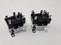 2x Heavy Duty Relays 90340 style 24VAC Coil 3/4 HP 6 FLA