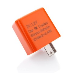 12V Speed Adjustable 2 Pin LED Electronic Flasher Relay for Motorcycle Turn S…