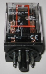250V AC – 10 / 5A – 8 Pin Octal Relay – DPDT N.O. / N.C. Contracts – 12V DC Coil