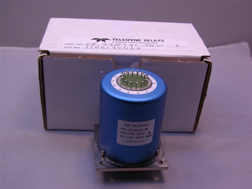 1 Teledyne Elite CR-39S73C-TM SP3T 15V Latching DC-22GHz Coaxial Relay W/TTL