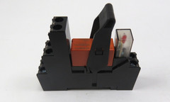 Schrack RT314024 Relay w/ Schrack RT78726 Socket & EM-18