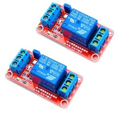 HiLetgo 2pcs DC 24V 1 Channel Relay Module with OPTO Isolation Support High or L