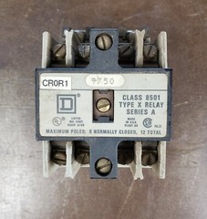 Square D Industrial Control Relay Type: X0 20 Class 8501 Type X Relay