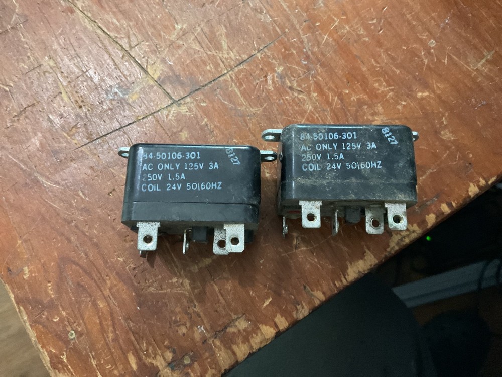 RBM 84-10103-301 AC ONLY RELAY 250V 8A 1/4 hp (1506)