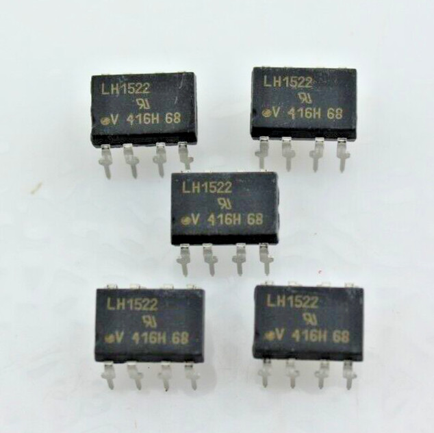 New Qty 5 Vishay LH1522 Relay SSR 50mA 1.45V DC-IN 0.2A 200V AC/DC-OUT 8-Pin