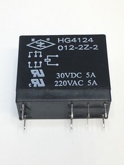 Relay HG4124 / JQX-14FC 024-1Z / 5A 10A 220VAC / 30VDC 1pc